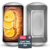 NonStick Loaf Tin Cake Pan Bread Baking Tins Oven Tray Dish 1LB 450g OR 2LB  900g
